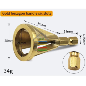MATA BOR DEBURRING PERBAIKAN BAUT BAJA RUSAK KARAT 28MM GOLD SILVER