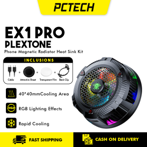 Plextone EX1 Pro Phone Radiator Kit  Heat Sink Magnetic Game Play Hurricane Instant Cooling Fan Portable USB-C  Heatsink