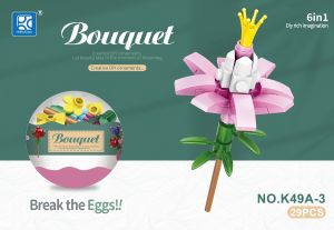 Build Your Own Creative Bricks Flowers Design Innovative  Party Gift