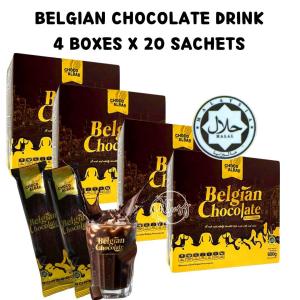 BELGIUM CHOCOLATE DRINKS 4 BOXES