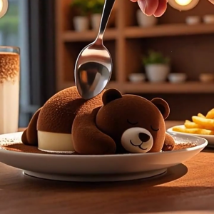 Lớp chuyên nghiệp khuôn silicon cho Iced món tráng miệng an toàn thiết kế hình gấu trang trí bánh Essential