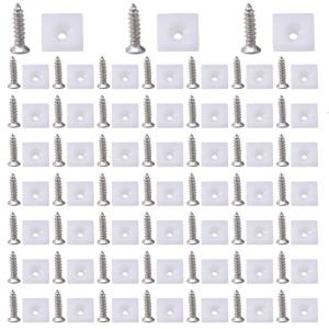 100/150Pcs Plastic Back Wall Connectors Drawer Wedges with Screws Fixing Mending Wedges for Furniture Sagging Drawer