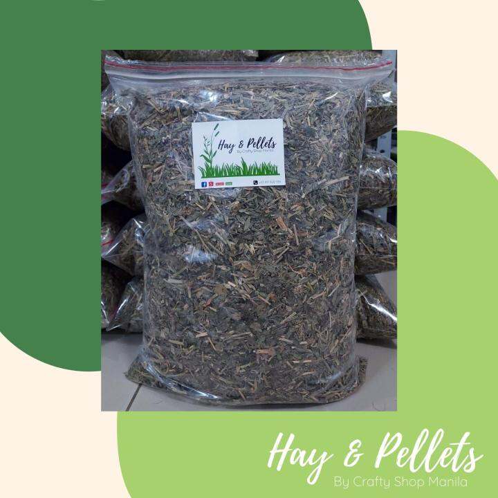 Alfalfa Hay Chaff Dust Reduced 1kg [For rabbit, guinea pig, tortoise ...