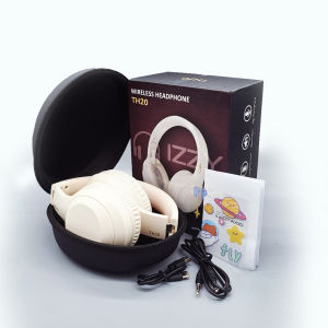 {Free Pouch & Sticker Lucu } Izzy New TH20 Headphone Bluetooth Wireless Stereo HIFI BT5.3 Headset Earphone Powerfull Super Bass Enjoy The Sound