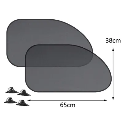 MOTOX 5PCS Universal Car Window Sunshade Anti UV Mesh Cover Foldable Car Side Rear Glass Sun Shade Visor Curtain
