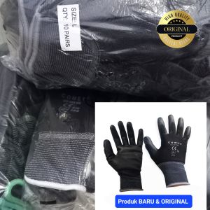 Comet Sarung Tangan Hitam Palmfit  Cg805bk Perbag Isi 10 Pasang  Baru