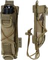 OneTigris Flashlight Holster Molle Flashlight Holder for Belt Pouch for Torch Linear Hand Tool with Open-top MOLLE Strap for Vertical & Horizontal Carrying (Black). 