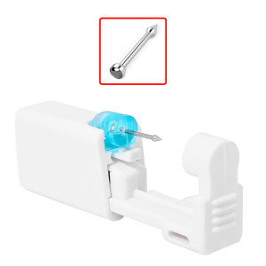 1 Unit Disposable Safe Sterile Ear Piercing Gem Nose Studs Piercing Tool Stainless Steel Piercer Machine Kit For Earring Stud Body Jewelry