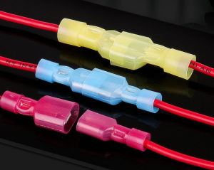 Đầu cos ghim dẹp đực hoặc cái bọc phủ nhựa FDFN hoặc MDFN 50cái💥Đầu cosse nối dây điện âm dương đầu cốt bấm dây điện cắm chân bình ắc quy bình nóng lạnh