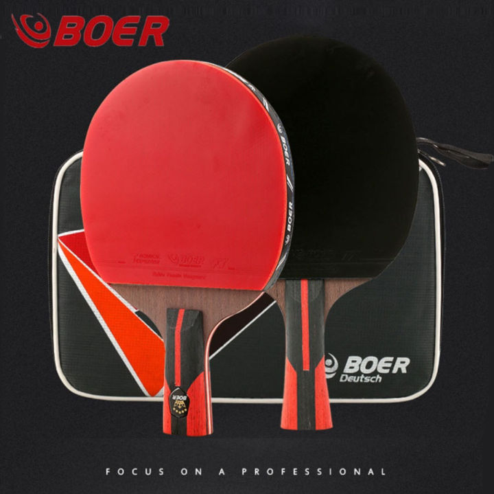 Original Boer Ping Pong Bat Finished Table Tennis Rackets 1/2/3 Star