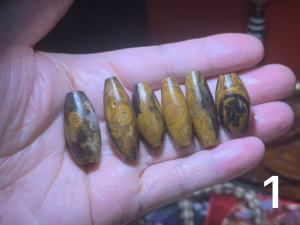 6pcs/lot Crystal Cave Inner Mongolian Dzi Bead Raw Stone Unprocessed Texture Worlds Most Powerful Weathering wholesale 20-40mm