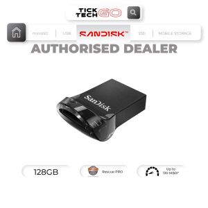 SanDisk Ultra Fit CZ430 USB 3.2 Gen 1 Flash Drive (16GB/32GB/64GB/128GB/256GB/512GB)