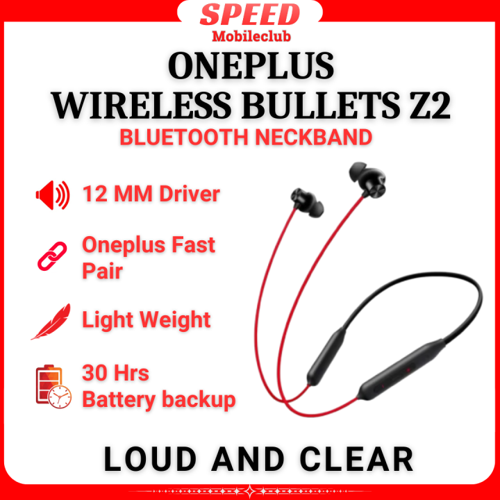 Oneplus Z2 Neckband OnePlus Bullets Wireless Z2 Bluetooth In