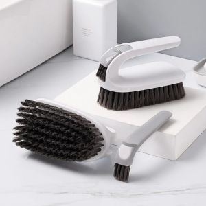 All-Purpose Cleaning Brush Flexible Hard Bristles for Bathroom Sink Floor Household Scrubber Tool