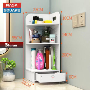 Rak penyimpanan kosmetik kamar mandi rak penyimpanan laci pengatur perlengkapan meja rias - NASA SQUARE