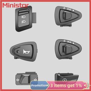 Ministar Motorcycle Start Switch Horn Light Turn Signal High Low Beam Button Switch Connecters For Scooter Motorcycle Moped Accessories