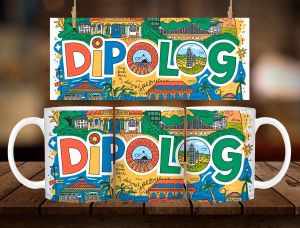 * 1 PC MUG WITH BOX * DIPOLOG DESIGN Mug Souvenir 11oz with box
