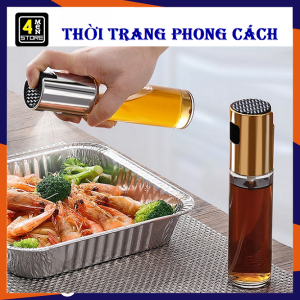 Bình xịt dầu ăn phun sương cho nồi chiên không dầu chai thủy tinh cao cấp 100ml  Chai xịt dầu ăn