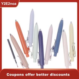 【Y2E2noa】 0.5mm Small Thick Core Fat Mini Pocket Pen Neutral Quick Dry Waterproof Uniball One Push Portable