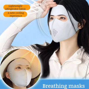 [2PCS]✨UPF50+ Full Face Cooling Mask✨Breathable ice silk Seamless✨UV Protection/Sweatproof✨Lightweight Outdoor Sunscreen Mask