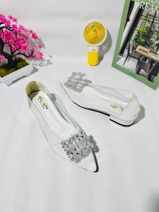 Sepatu Sandal Wanita Transfaran Hak 3cm Terbaru