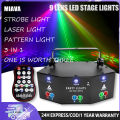 KAIY 9/15 Lens Led Sound Activated Disco Lights Strobe Lights Laser Light Gobo Remote Control DMX 512 Party Club KTV Stage Evevt. 