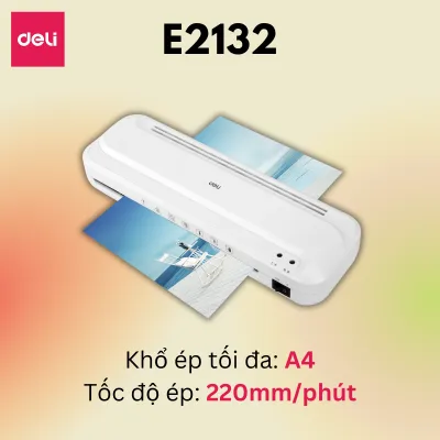 Máy Ép Plastic Khổ A4 Deli Chính Hãng Chuyên Dụng Mẫu Mới Họa Tiết Hoa Văn - Máy Ép Nhựa Dẻo Màng Ảnh Poster An Toàn Dễ Sử Dụng Máy Ép Bảo Vệ Lưu Trữ Tài Liệu Hình Ảnh Văn Phòng