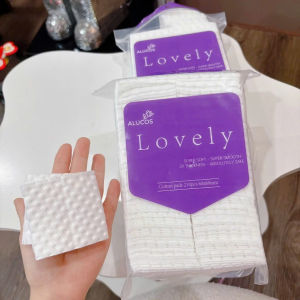 Bông Tẩy Trang Cao Cấp Alucos Lovely Gói 210 Miếng Mềm Mịn Bông Tẩy Trang Alucos