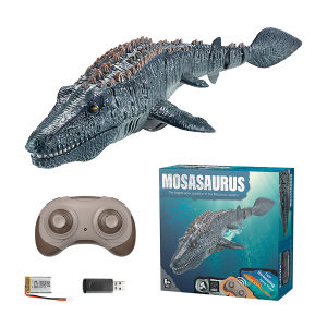 2022 Baru/Mainan Remote Control Mosasaurus/2.4G Remote Control Mainan Jurassic/Dinosaurus Penyemprotan Air/Mengambang di Air/Penyemprotan Air di Kepala/Dengan Lampu