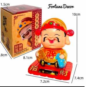 Pajangan chaisen dewa rejeki pajangan solar dashboard mobil pajangan patung caisen hiasan imlek