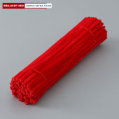 100pcs 8MM Upgrades Extra Thick Colorful Dense fuzzy wire set Plush Flower Kit Craft Flower Chenille Stem lotus rose sunflower Stamen fuzzy wires flowers bouquet Childrens Handmade DIY Ingredients Plant Ornaments DIY Artificial Flower Gift For Decorative