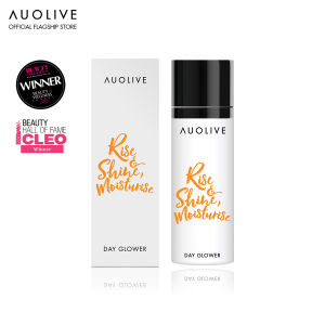 AUOLIVE DAY GLOWER -Antioxidant Brightening Day Moisturiser SPF 50+ PA++++. Brighten & Even Out Skin Tone. Water-based