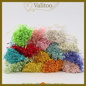 [Valitoo] 400Pcs Mini Flower Stamen Artificial Pistil Double Heads DIY Floral Craft For Wedding Decor Needlework Scrapbooking