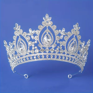 Bride Wedding Headpiece Rhinestone Baroque Crown Headband Party Prom Event Pageant Jewelry for Women