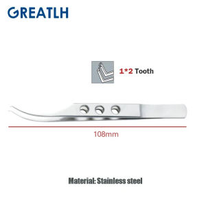 MEDGREAT 1 chiếc Kìm kẹp răng bằng thép không gỉ/titanium đầu nhọn dùng trong nha khoa và nhãn khoa