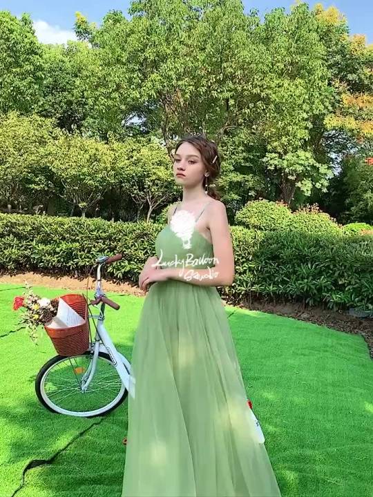 Lazada 2024 green dress