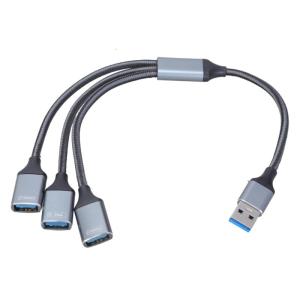 USB Nam để 3 cổng Bộ chuyển đổi Bộ chia cổng bao gồm 1xusb3.0 và 2xusb2.0 Splitter cho PC và thiết bị ngoại vi thiết bị