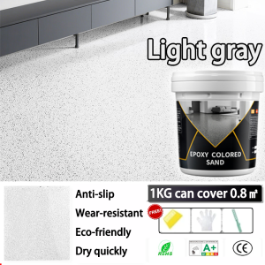 🔥Easily create a marble effect🔥 epoxy sand floor paint epoxy floor paint heavy duty waterproof toilet floor coating paint cat lantai simen epoxy flooring coating epoxy colored sand ipoxy floor paint exposy paint cement Wear Resistant Anti Slip