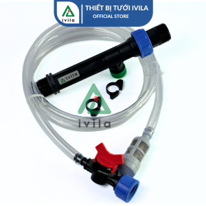 Bộ châm phân Venturi 34 Thiết bị châm phân Venturi 34mm dùng trong hệ thống tưới bộ hút phân châm phân tự động phi 34