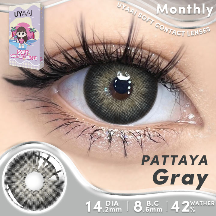 1%20Pair%20Colored%20Contact%2014.2mm%20PATTAYA%20Brown%20Gray%20Blue%20Green%20Wearing%20Soft%20Lens%20Natural%20Look%20Monthly%20Replacement%20-%20Image%208