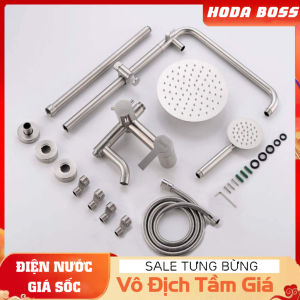 Bộ Sen cây tắm đứng kiểu tròn HODABOSS INOX 304 Sen tắm đứng Nóng Lạnh - Lõi chia nước lớn chảy mạnh