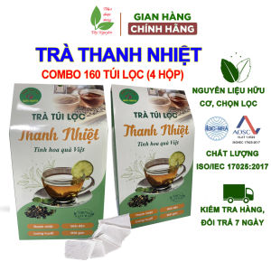 160 gói trà thanh nhiệt túi lọc trà râu ngô rau má nhân trần cỏ ngọt mã đề thanh lọc cơ thể hạ men gan đẹp da mát gan