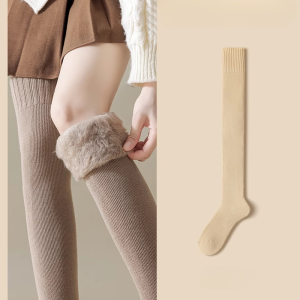 Womens fall and winter super warm long nonslip thigh socks