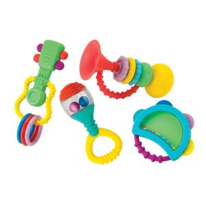 Infantino : Babys 1st Teethe & Play Music Set - เซตยางกัดดนตรี