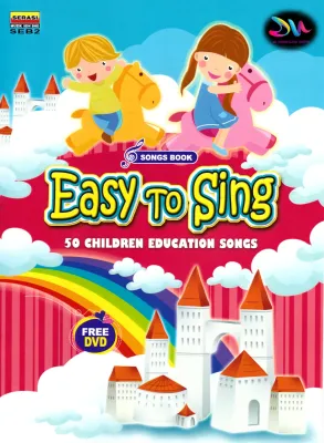 EASY TO SING - 50 CHILDREN EDUCATION SONGS - SONG BOOK - ( FREE DVD ) WITH MTV / KARAOKE