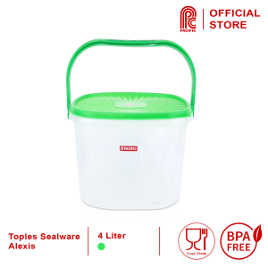 PACIFIC Sealware Segi Toples Plastik 4 Liter Alexis Food Container Wadah Makanan PAC-SEALWARE Varian Warna