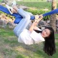 ✅Original + 24 hours delivery✅Ice silk Hammock 200KG Camping Hiking Duyan Outdoor Foldable Hammock Travel Hammock with Storage Bag(blue). 