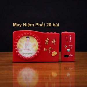 Máy Niệm Phật 20 Bài Cao Cấp - Đài Tụng Kinh Có Cổng Tai Nghe Dùng Điện Trực Tiếp Và Pin