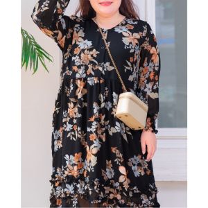 Shiffony Vol 2 Dress By Momelca Isuka Fashion Dress Wanita l Dress Jeans Wanita Jumbo Ld 112 cm l Dress Big Size Jumbo l Baju Dress