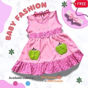 Dress bayi perempuan 0 6 bulan murah/baju bayi perempuan dress lengan kutung/baju bayi perempuan murah